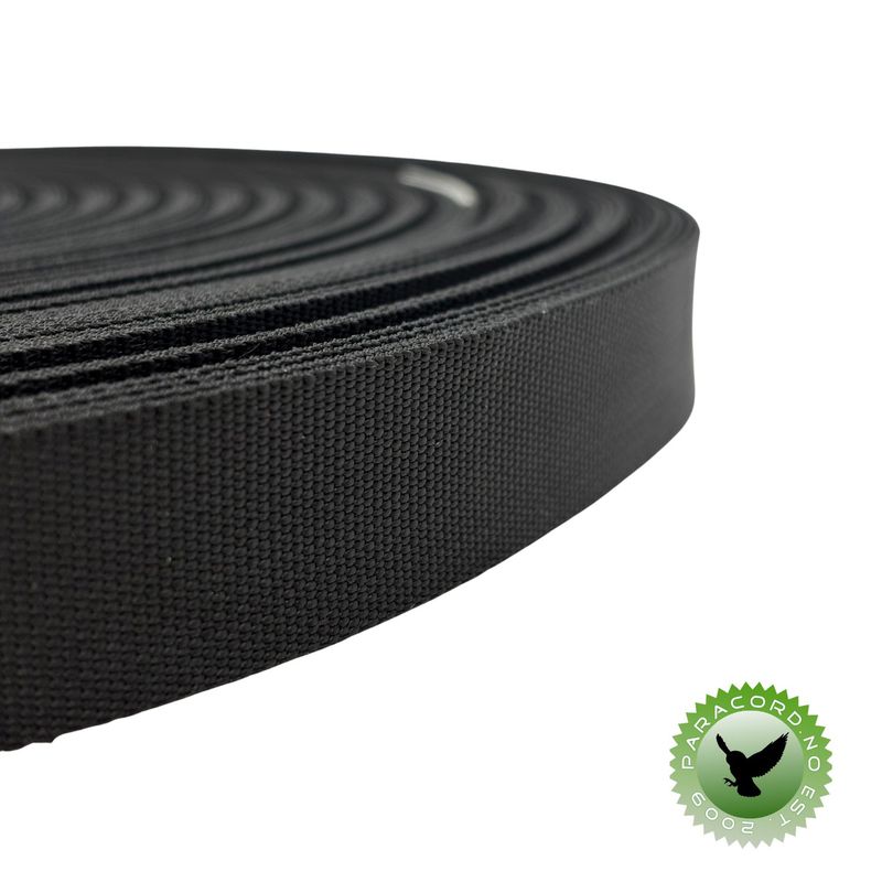 Vevd bånd 25mm - BLACK