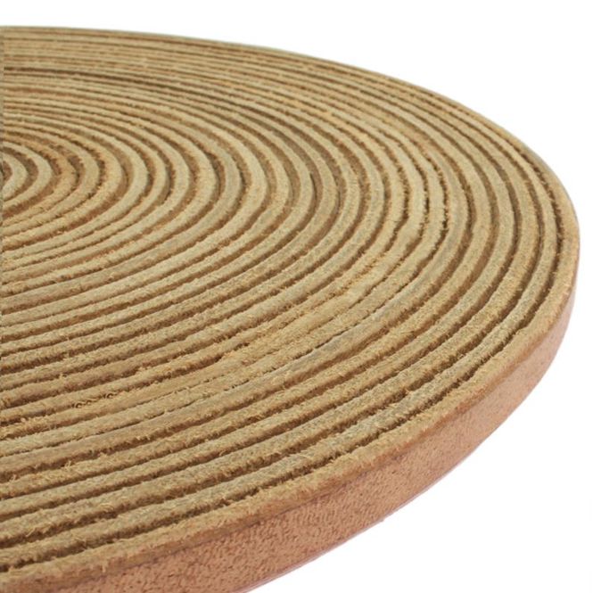 Hovedbilde Lærreim Naturell - 10x3mm - pr. meter