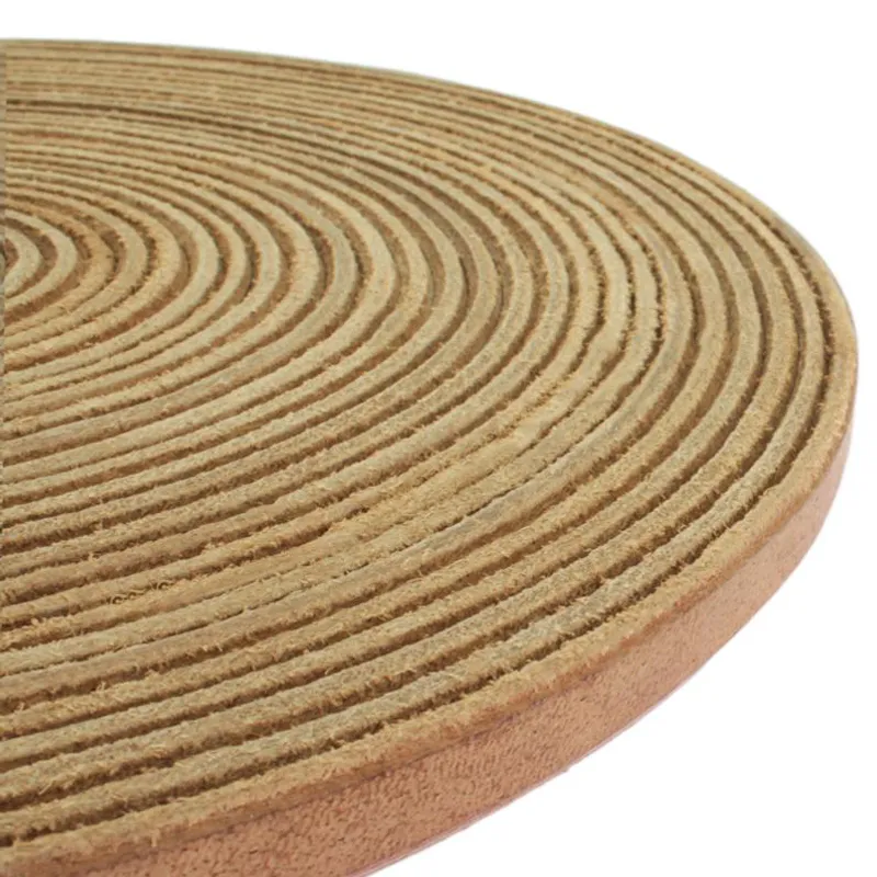 Lærreim Naturell - 10x3mm - pr. meter