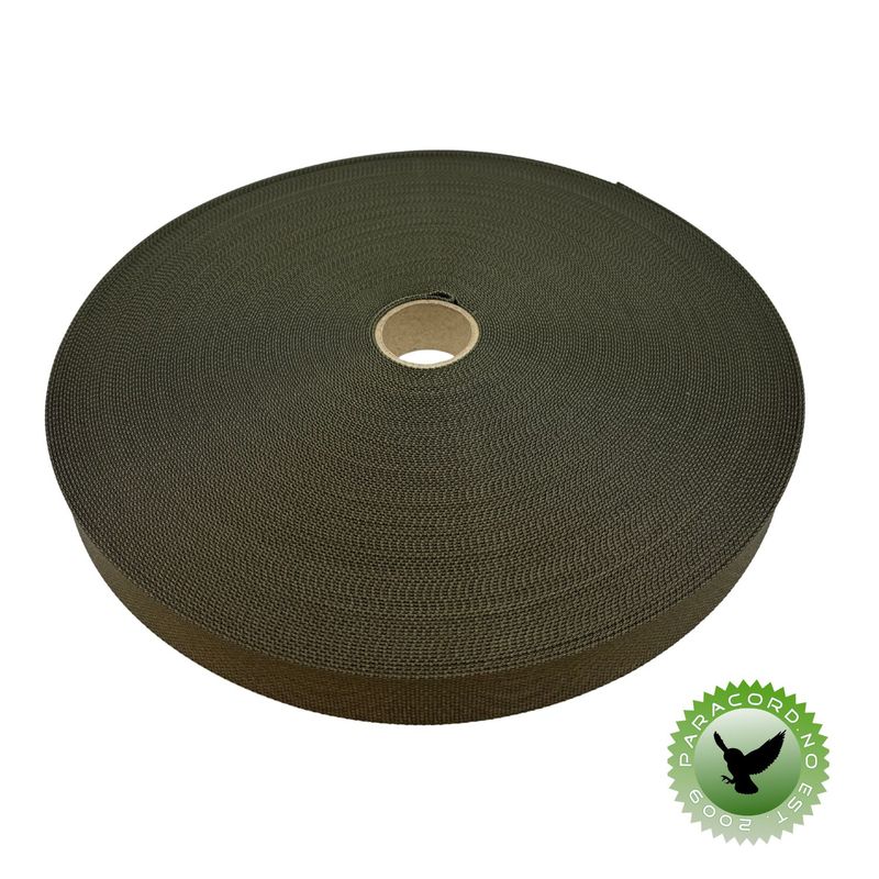 Vevd bånd 25mm - OD/NATO Green
